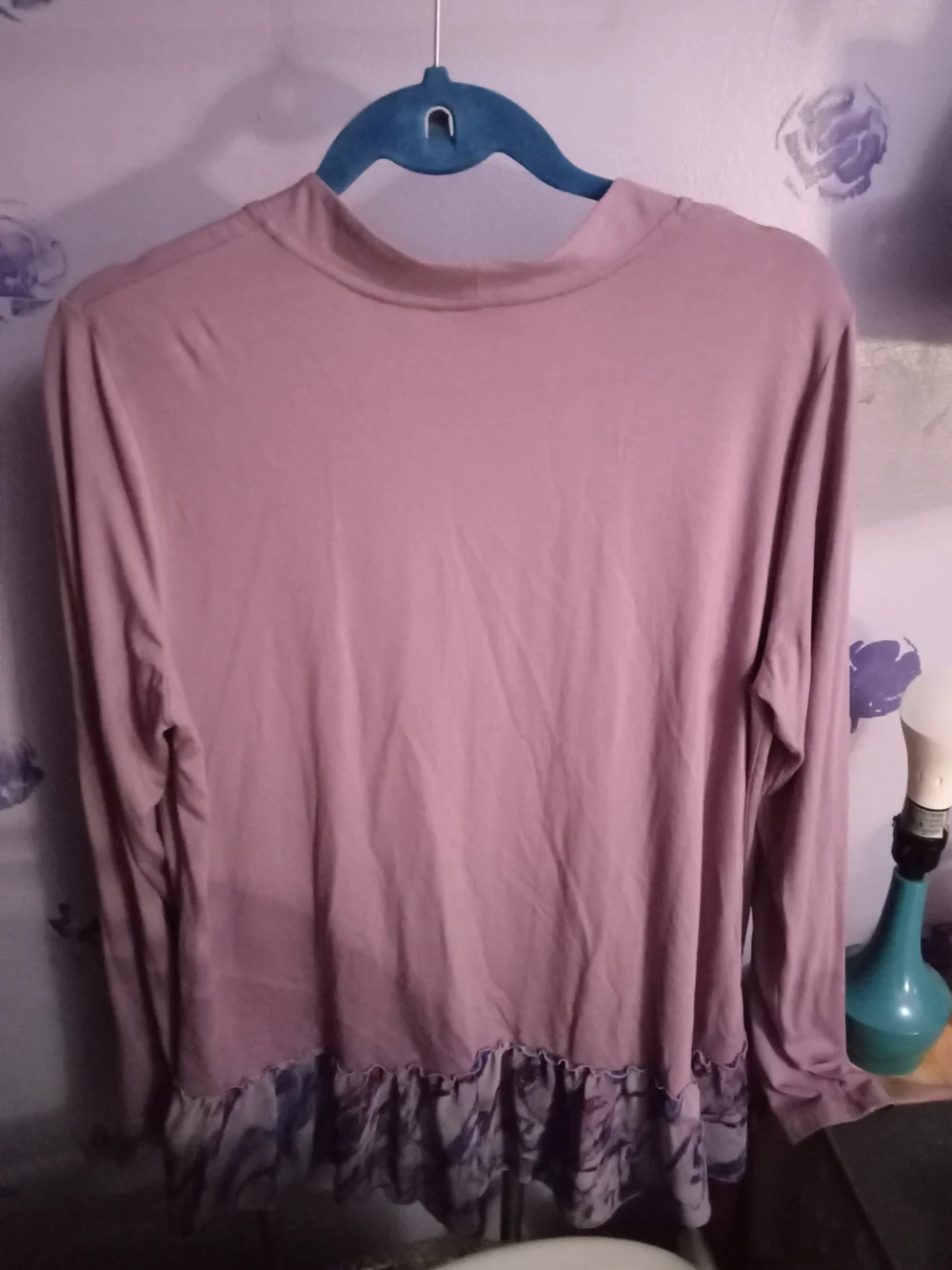 LOGO Purple Open Front Cardigan Lightweight - Picture 2 of 7
